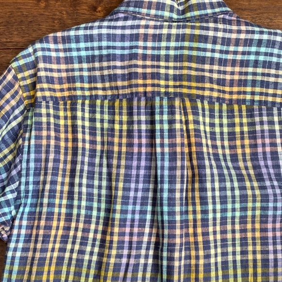 Tommy Bahama Multicolor Plaid Button Down Shirt - Picture 7 of 11